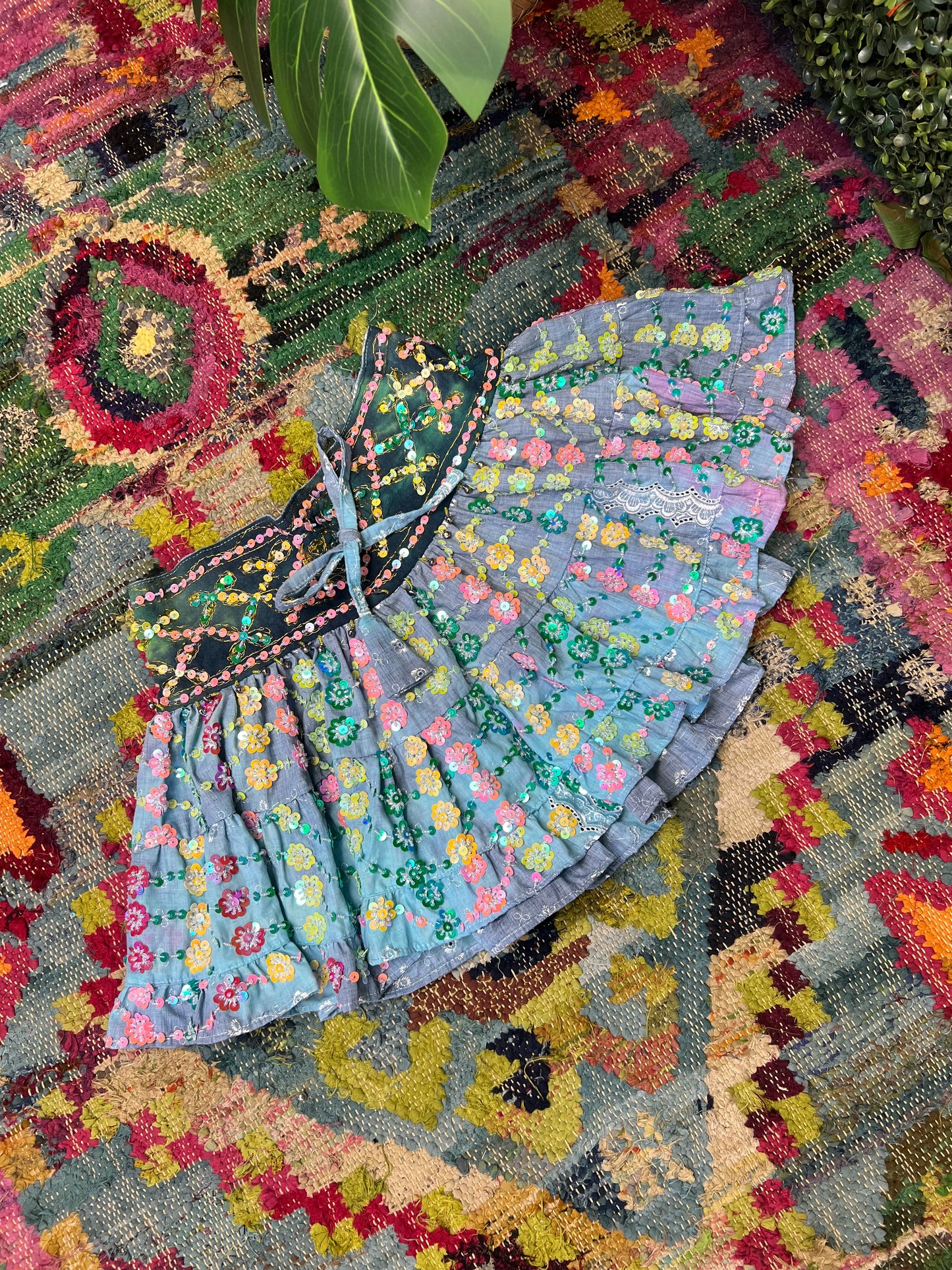 Gypsy Soul Mini Blue Skirt - 2