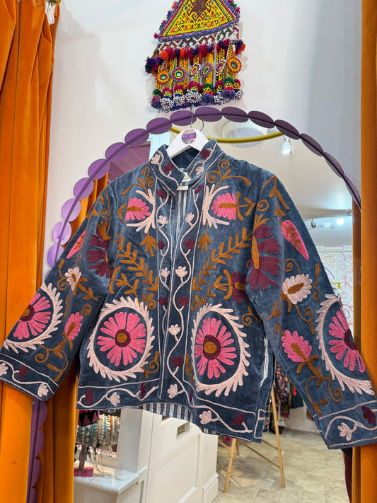 Velvet Suzani Duster Jacket