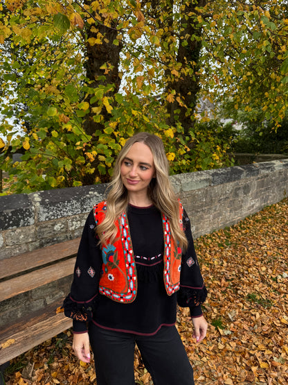 Velvet Flower Waistcoat