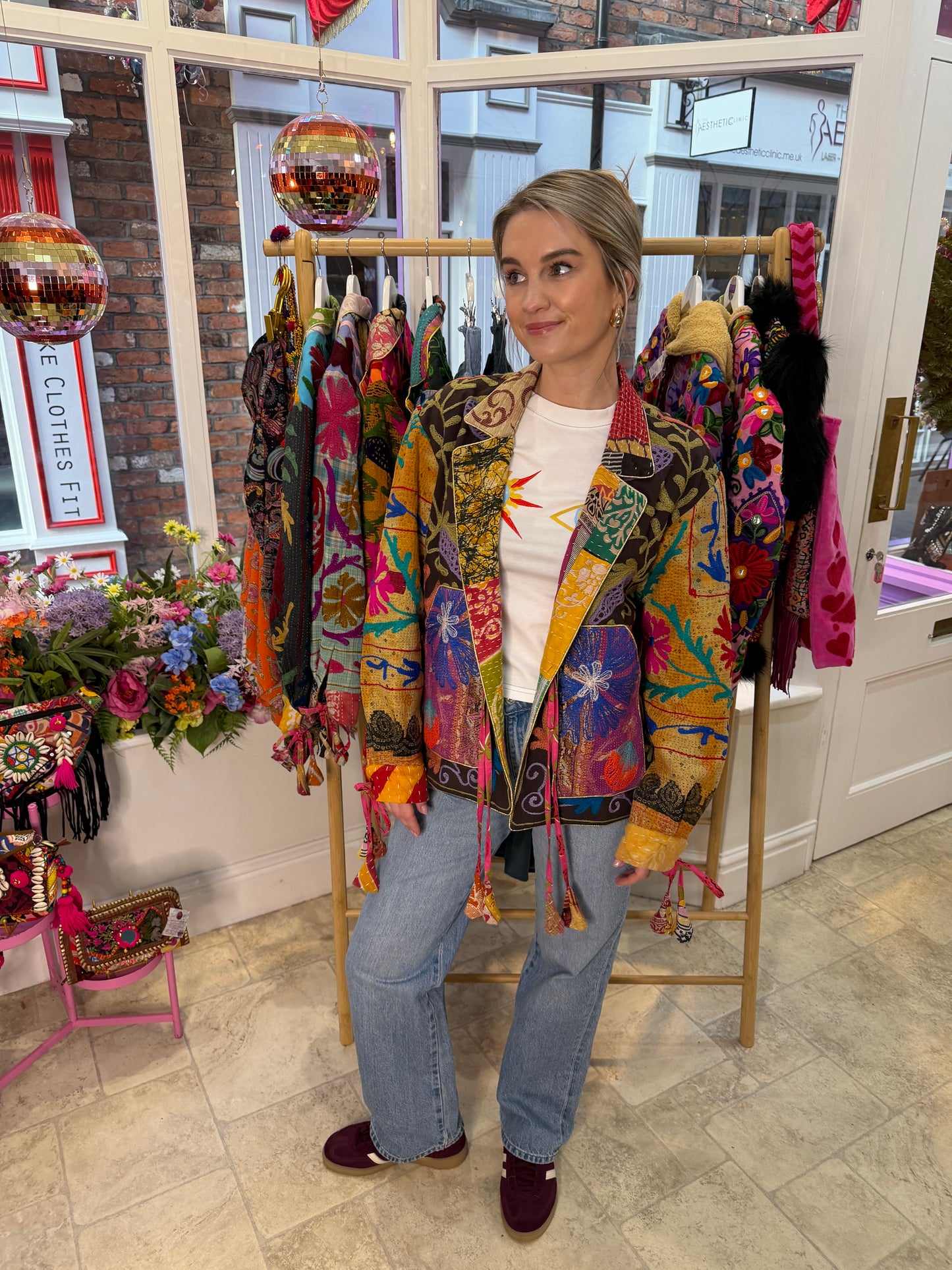 Kantha Tie Blanket Jacket