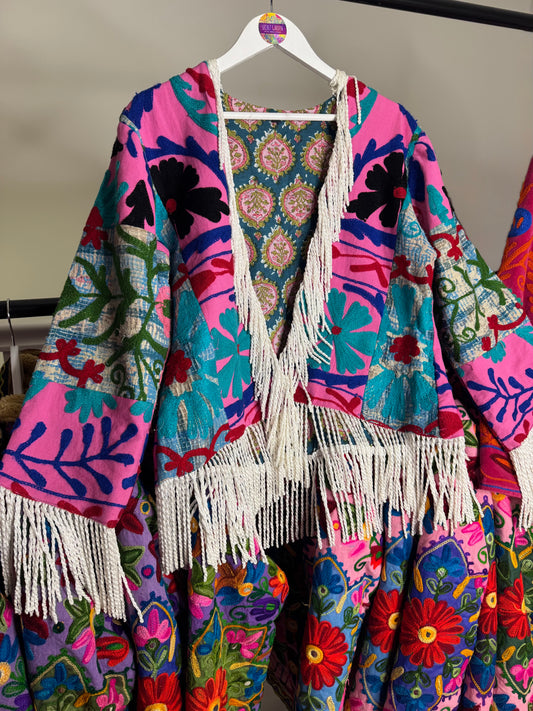 Kantha Suzani Tassel Jacket - UK 6-10