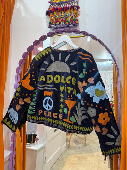 Joy Velvet Duster Jacket - 9