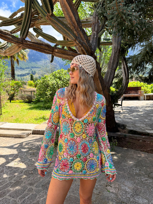 Crochet Sequin Beach Top