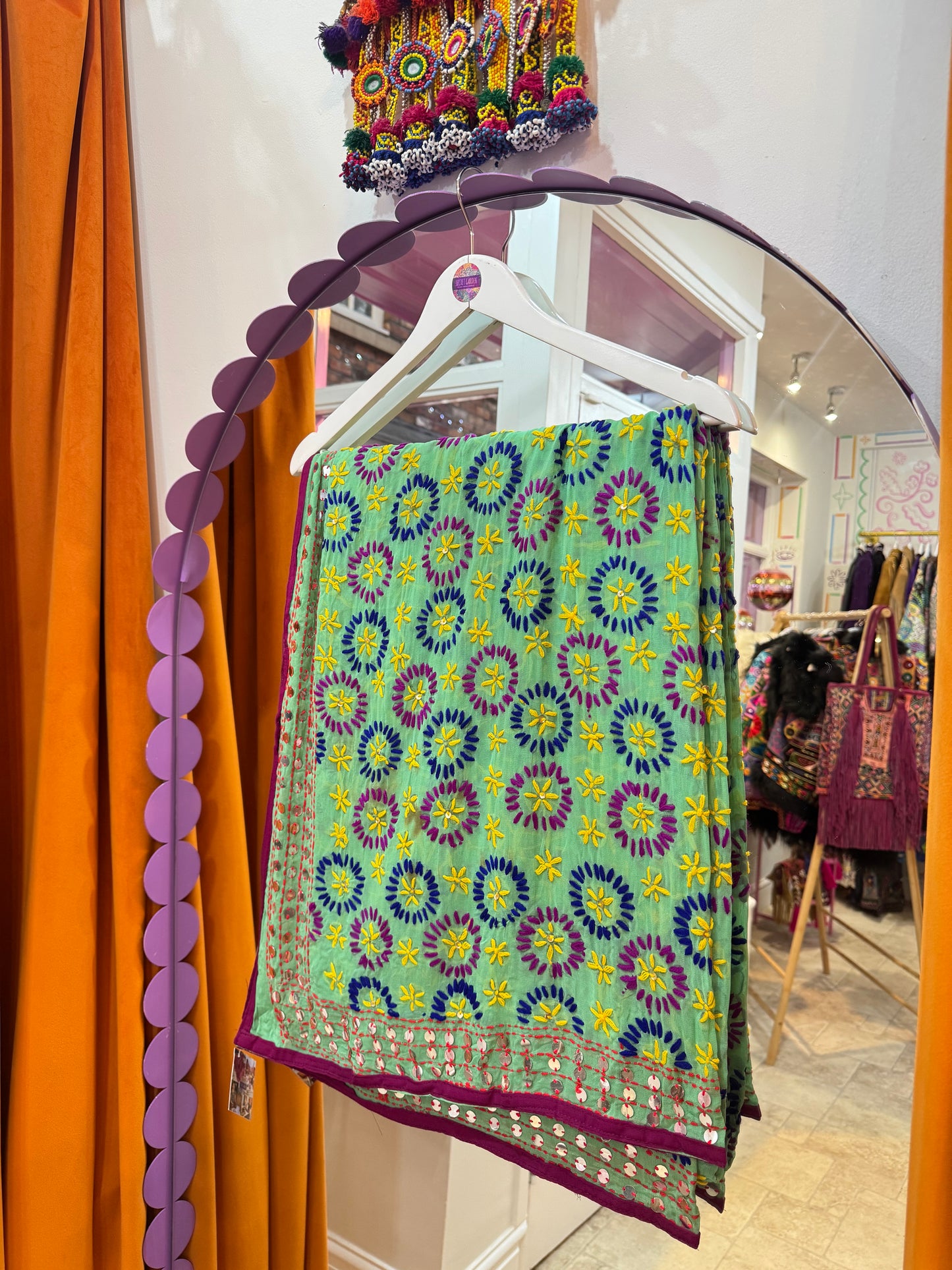 Phulkari Wool Scarf - 33