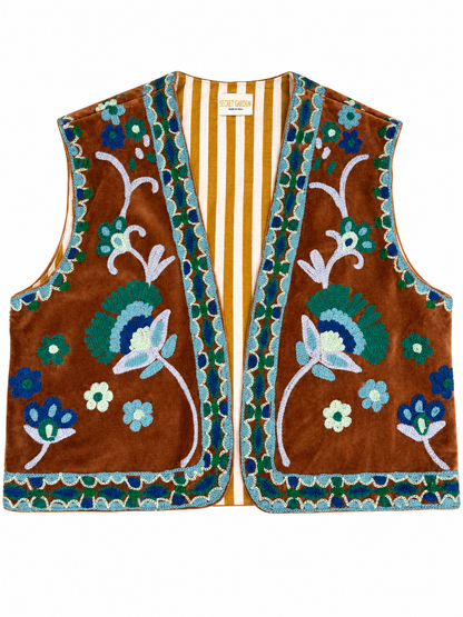 Velvet Flower Waistcoat