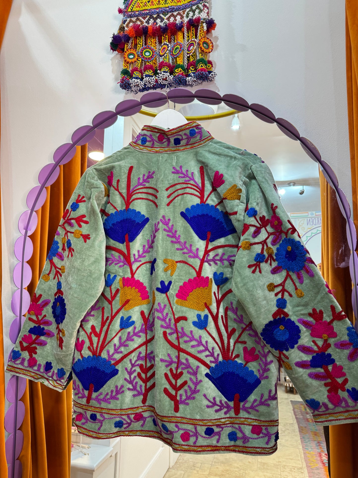 Velvet Suzani Duster Jacket