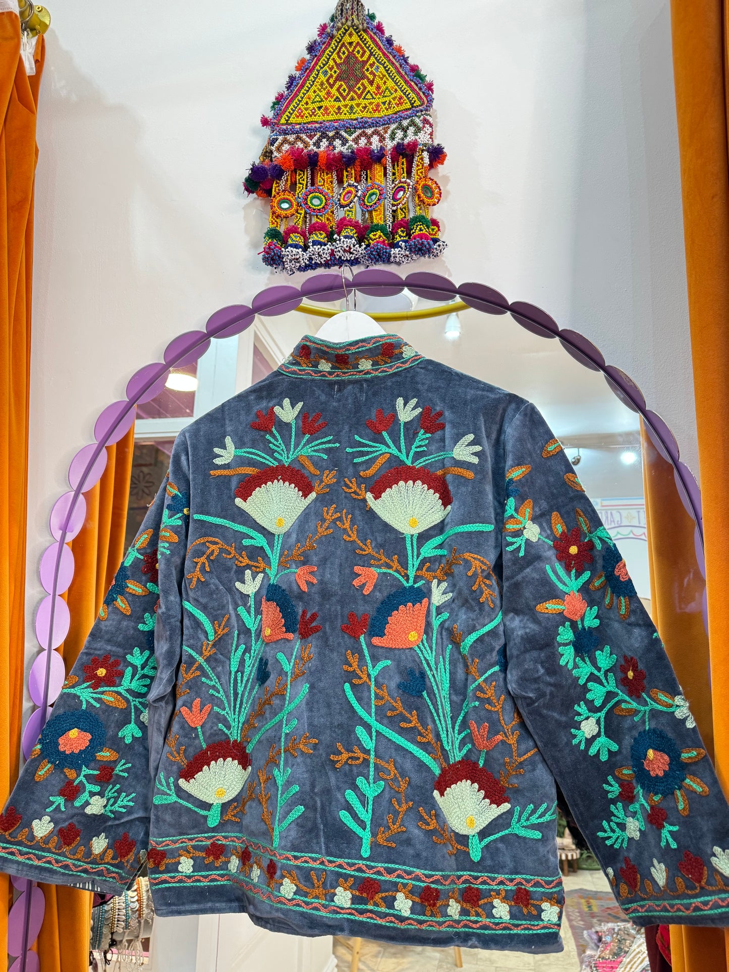 Velvet Suzani Duster Jacket