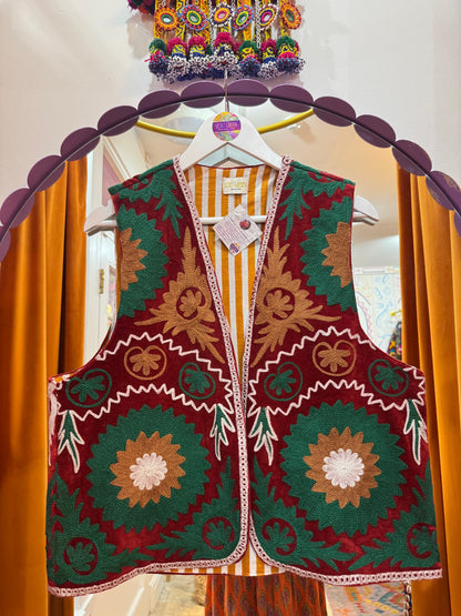 Velvet Flower Waistcoat