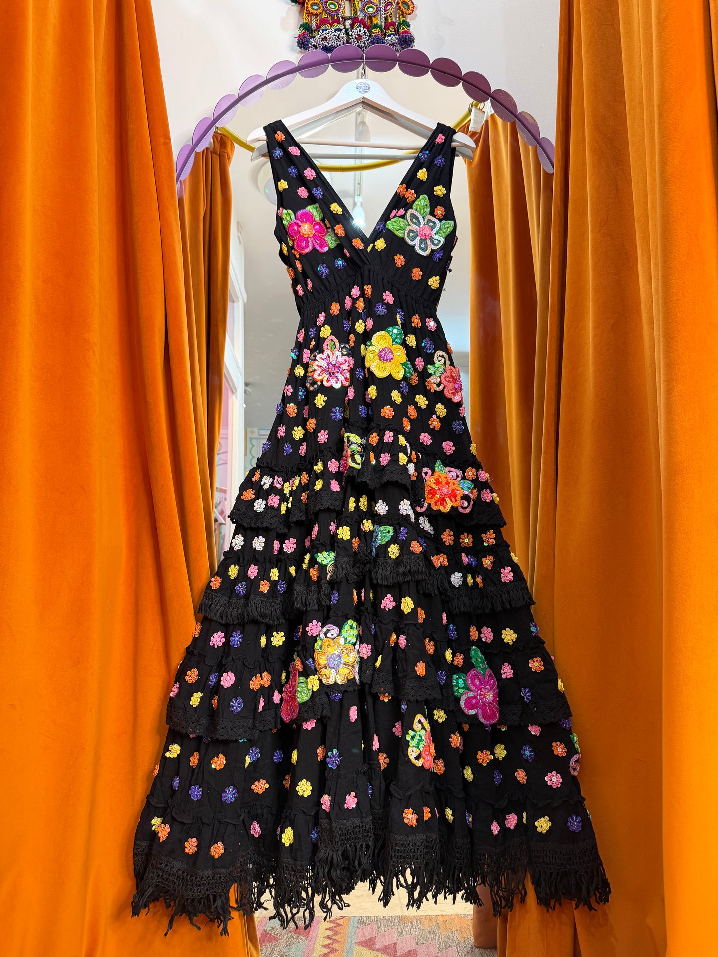 Gypsy Soul Maxi Dress in Black