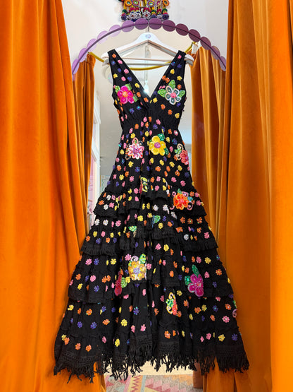 Gypsy Soul Maxi Dress in Black