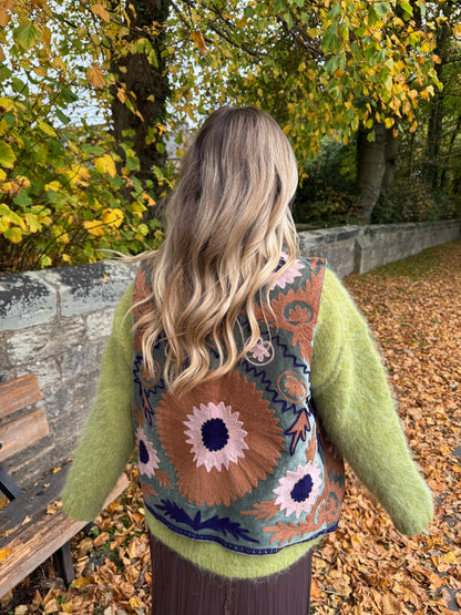 Velvet Flower Waistcoat