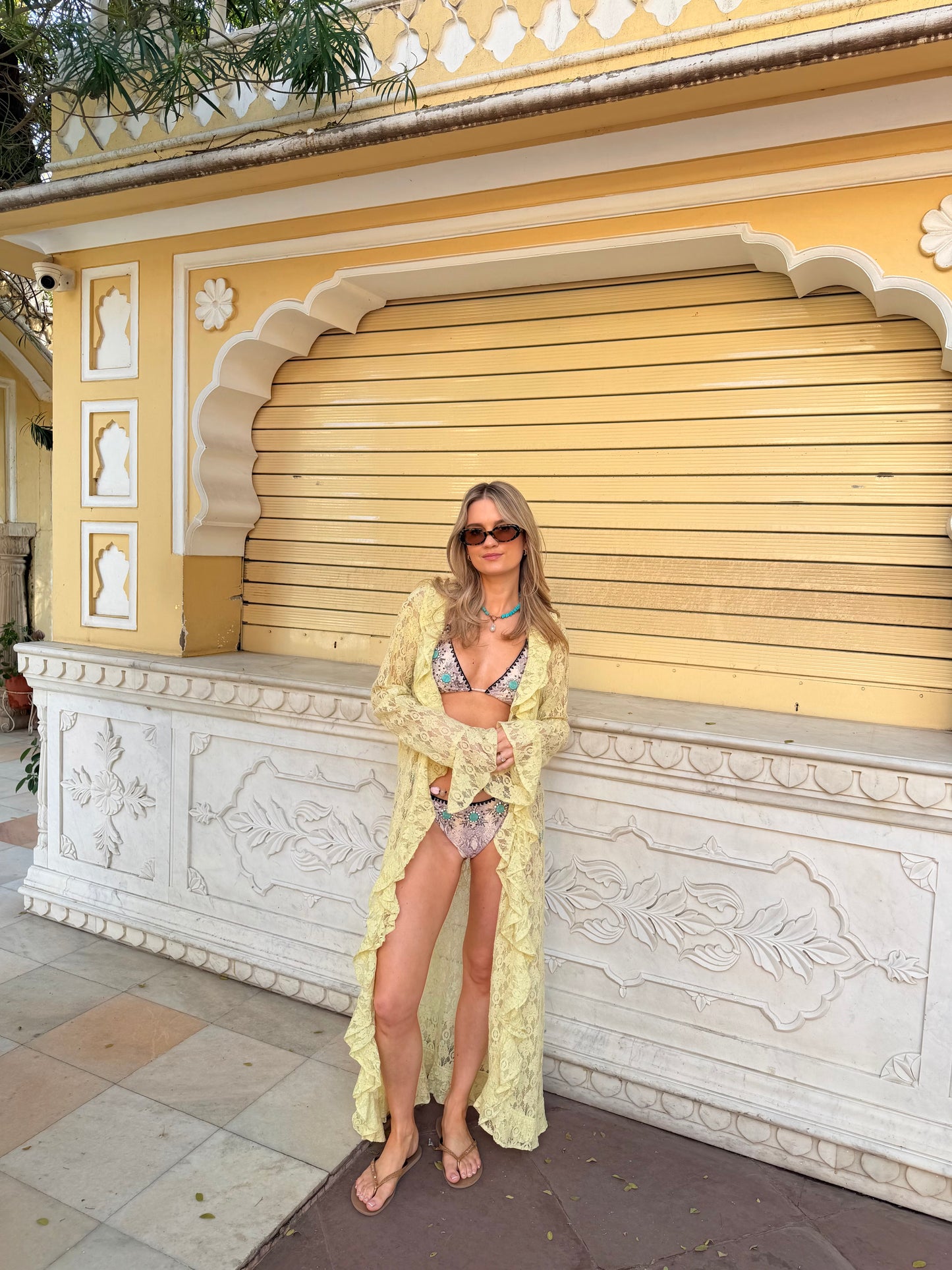 Lemon Lace Kimono