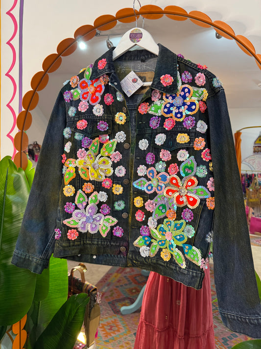 Gypsy Soul Denim Tie Dye Jacket - 4