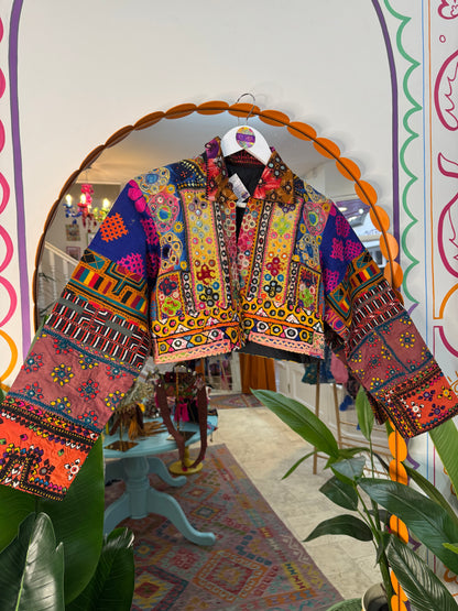 Jaipur Cropped Jacket SIZE UK 10-14