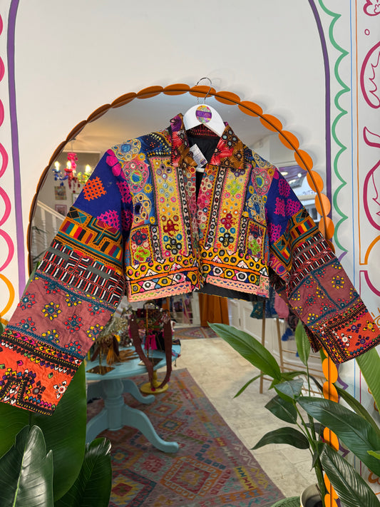 Jaipur Cropped Jacket SIZE UK 10-14