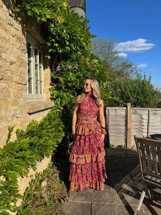 Frida Maxi Mirror Skirt