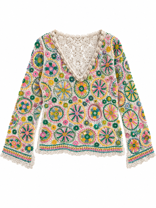 Crochet Sequin Beach Top