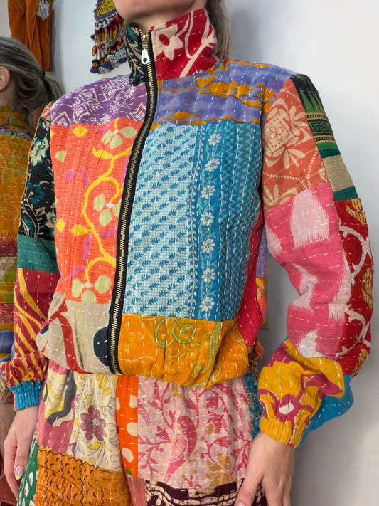 Blanket Kantha Bomber - 1 - UK 6-8