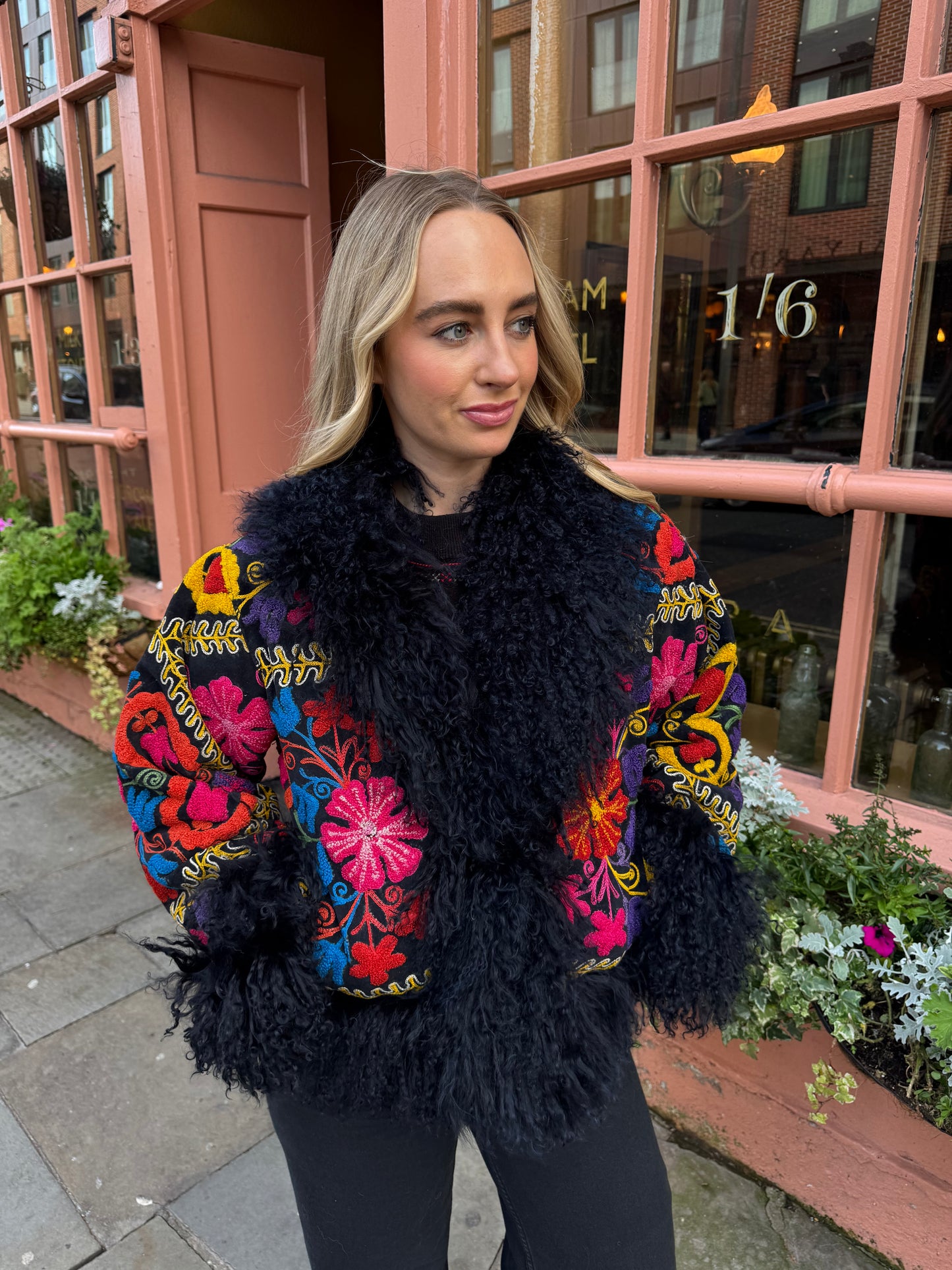 Vintage 70s Afghan Suzani Short Coat