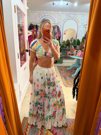 Gypsy Soul Floaty White Skirt