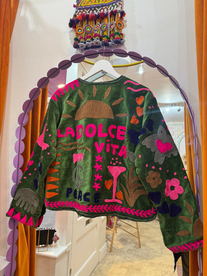 Joy Velvet Duster Jacket - 8