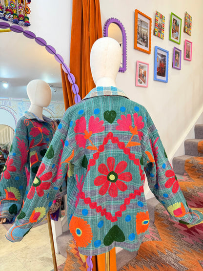 Suzani Kantha Shacket
