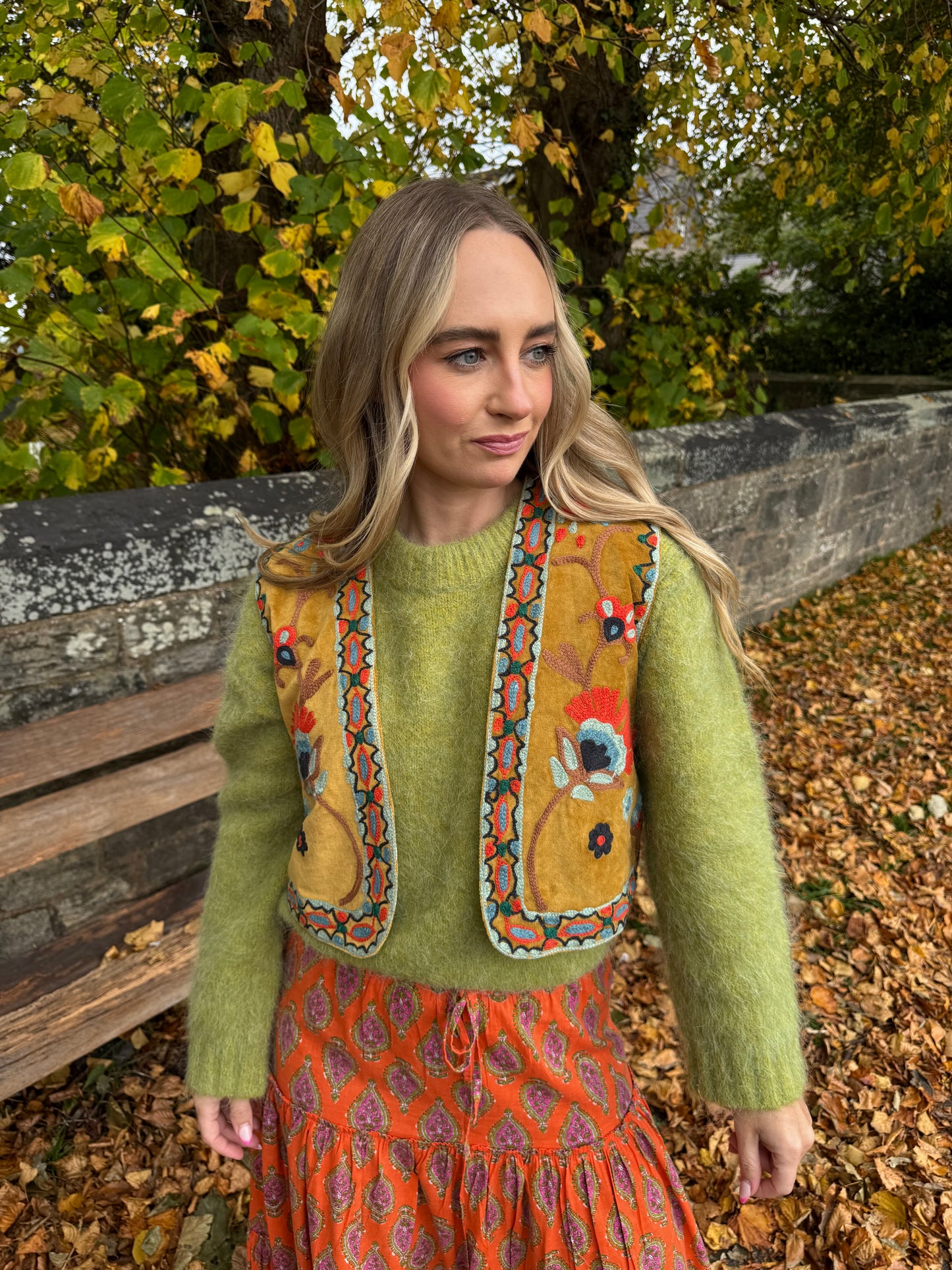 Velvet Flower Waistcoat