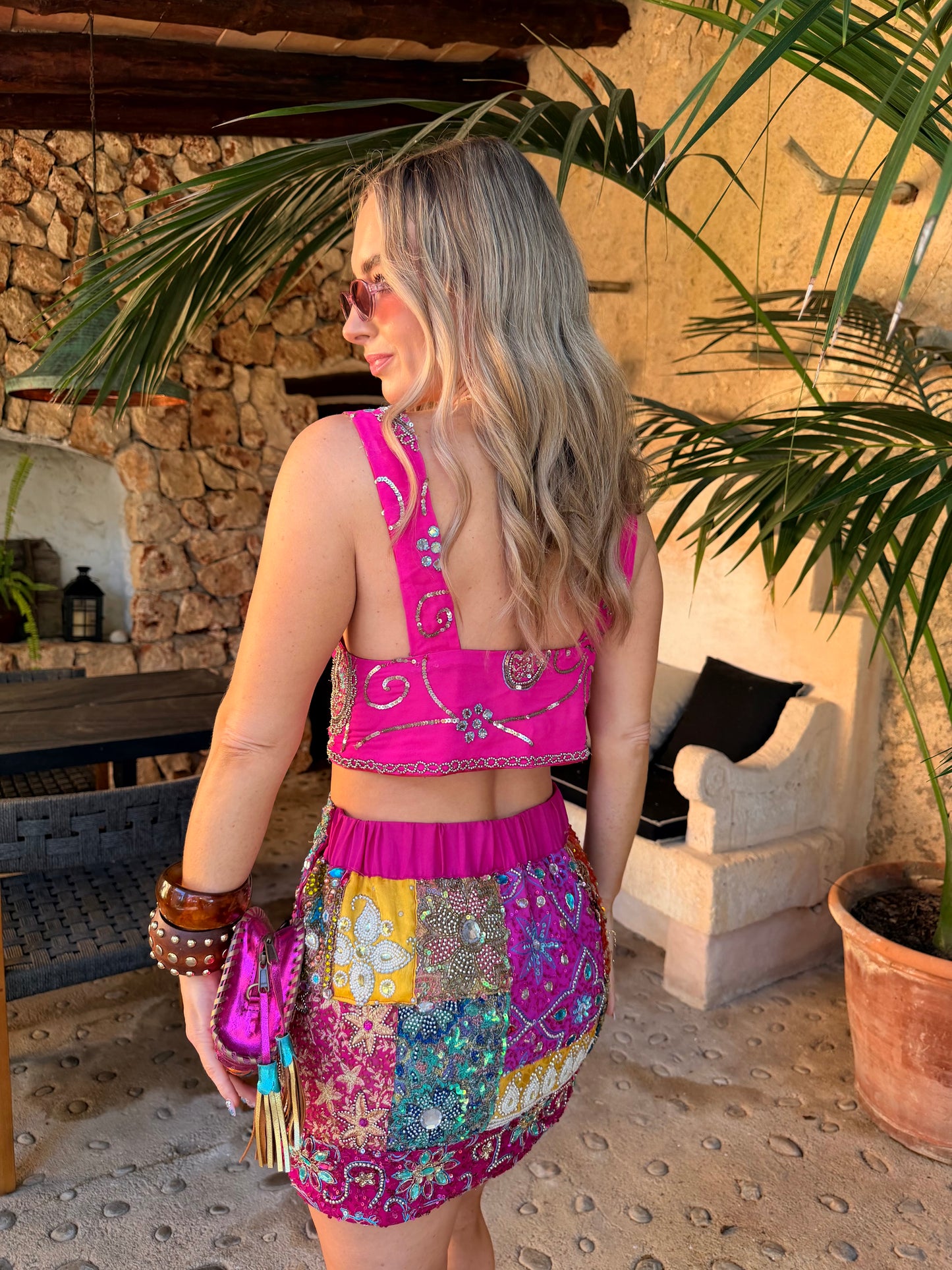 Sari Top in Pink