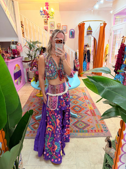 Gypsy Soul Ibiza Skirt Purple