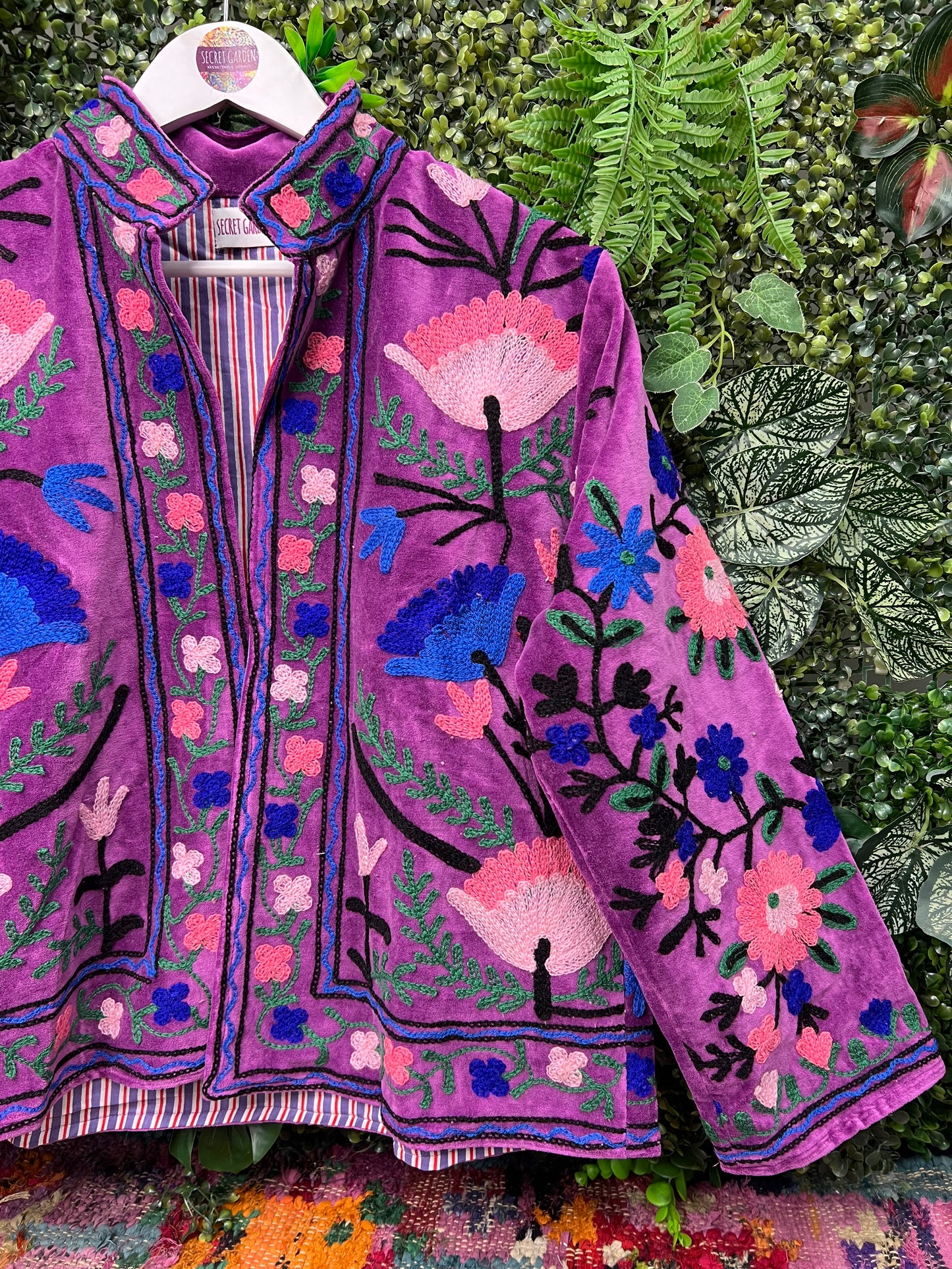 Velvet Suzani Duster Jacket
