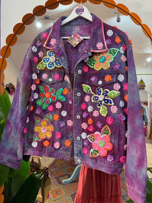 Gypsy Soul Denim Tie Dye Jacket - 6