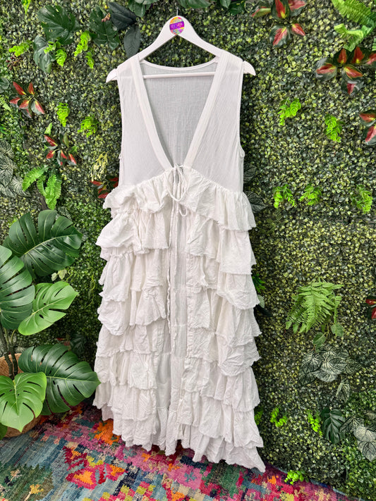 Bohemia Ruffle Maxi Jacket