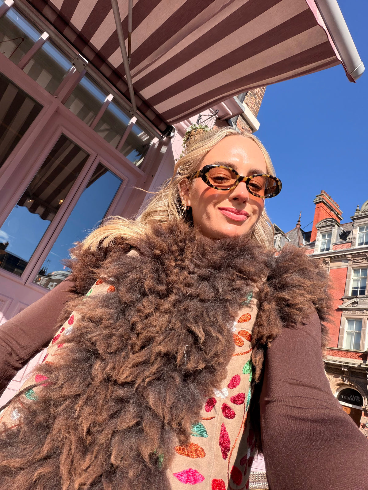Vintage Embroidered Fur Gilet