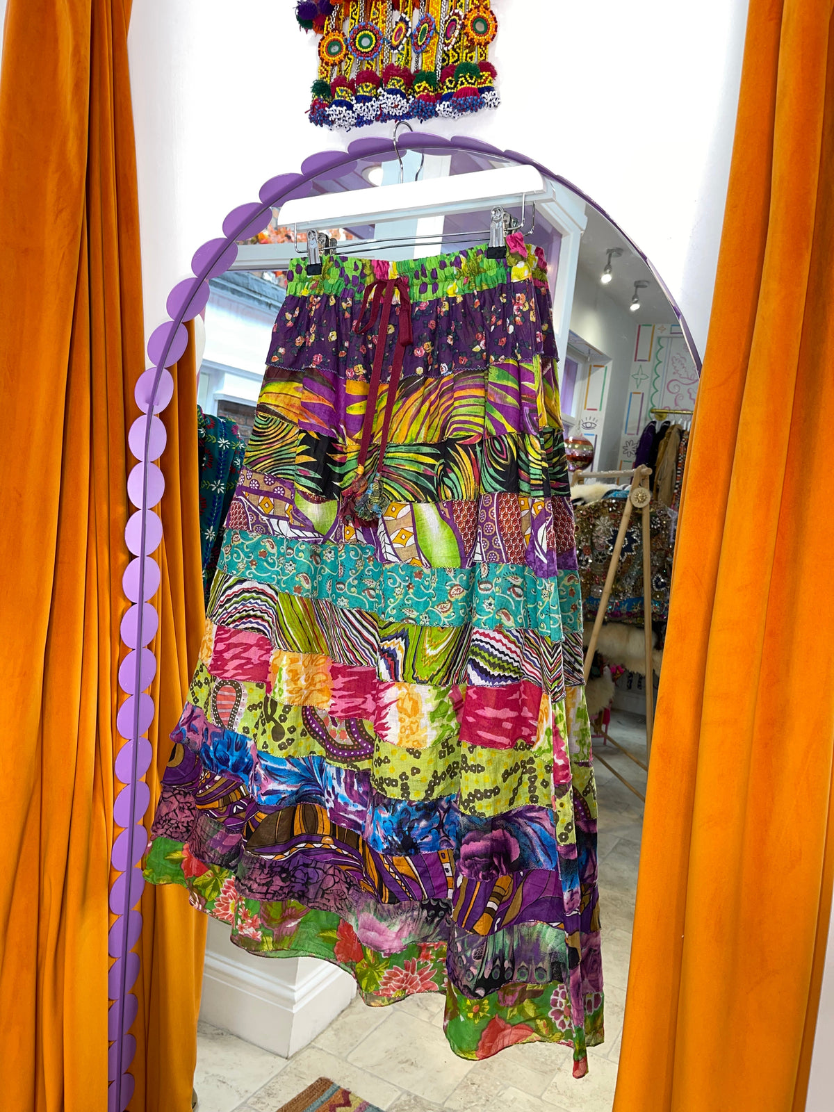 Ruffle Maxi Skirt
