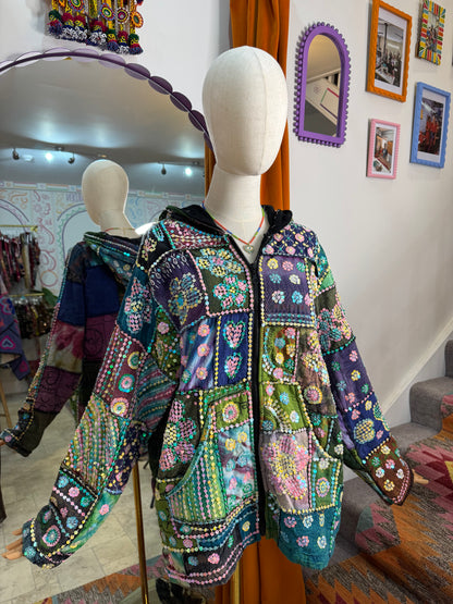 Gypsy Soul Patchwork Hoodie - 1