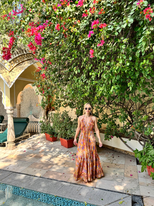 The Day Dream Dress - Orange & Lilac