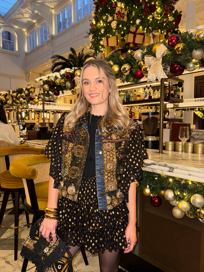 Golden Hour Black Ruffle Shorts