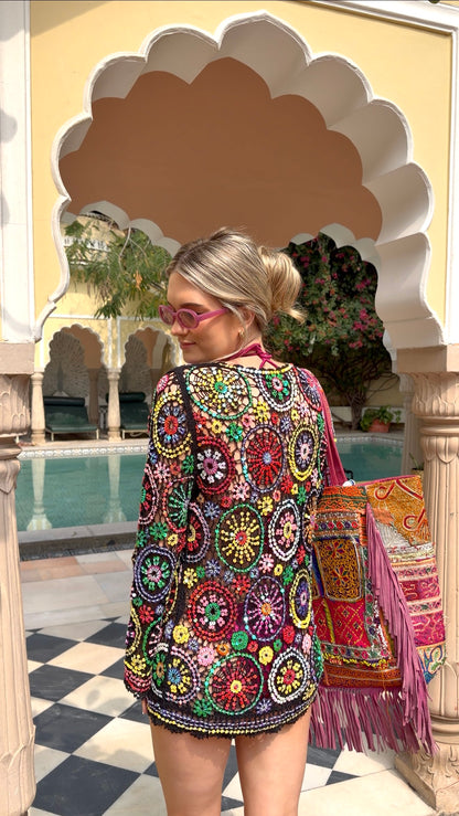 Crochet Sequin Beach Top