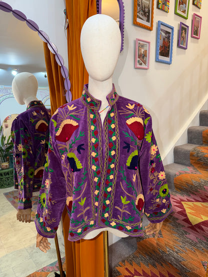 Velvet Suzani Duster Jacket - 5