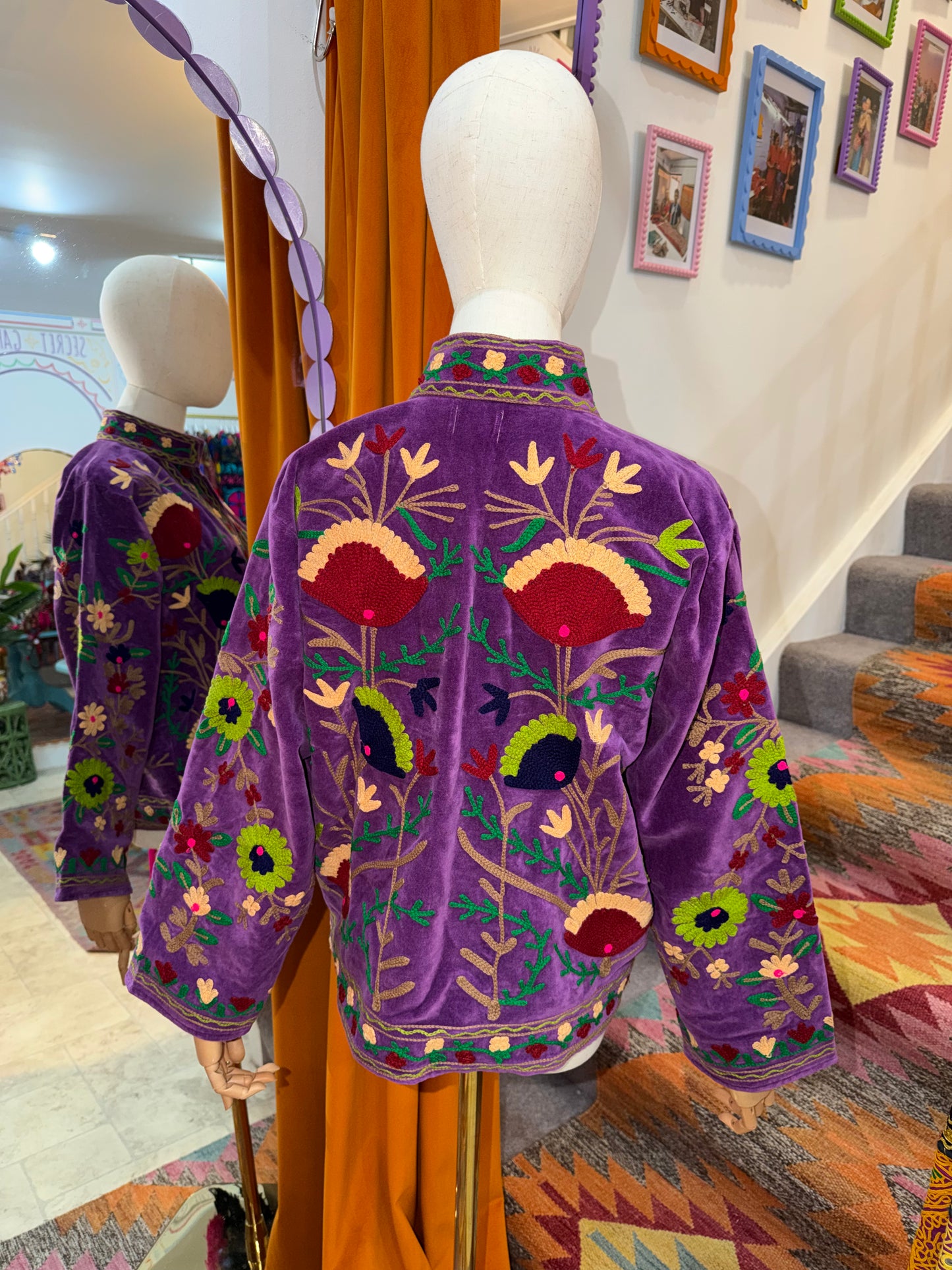 Velvet Suzani Duster Jacket - 5