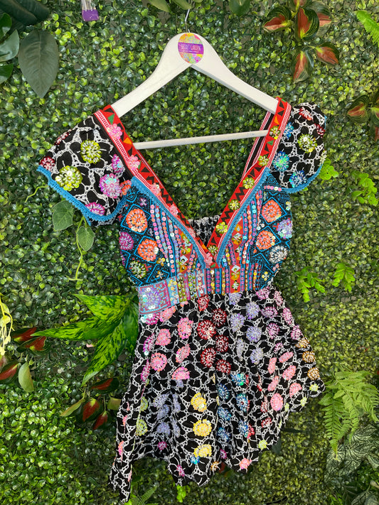 Gypsy Soul Black Broderie Anglaise Top - 41