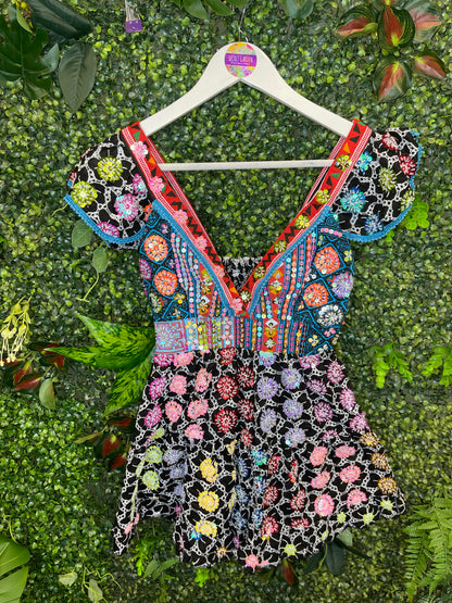 Gypsy Soul Black Broderie Anglaise Top - 41