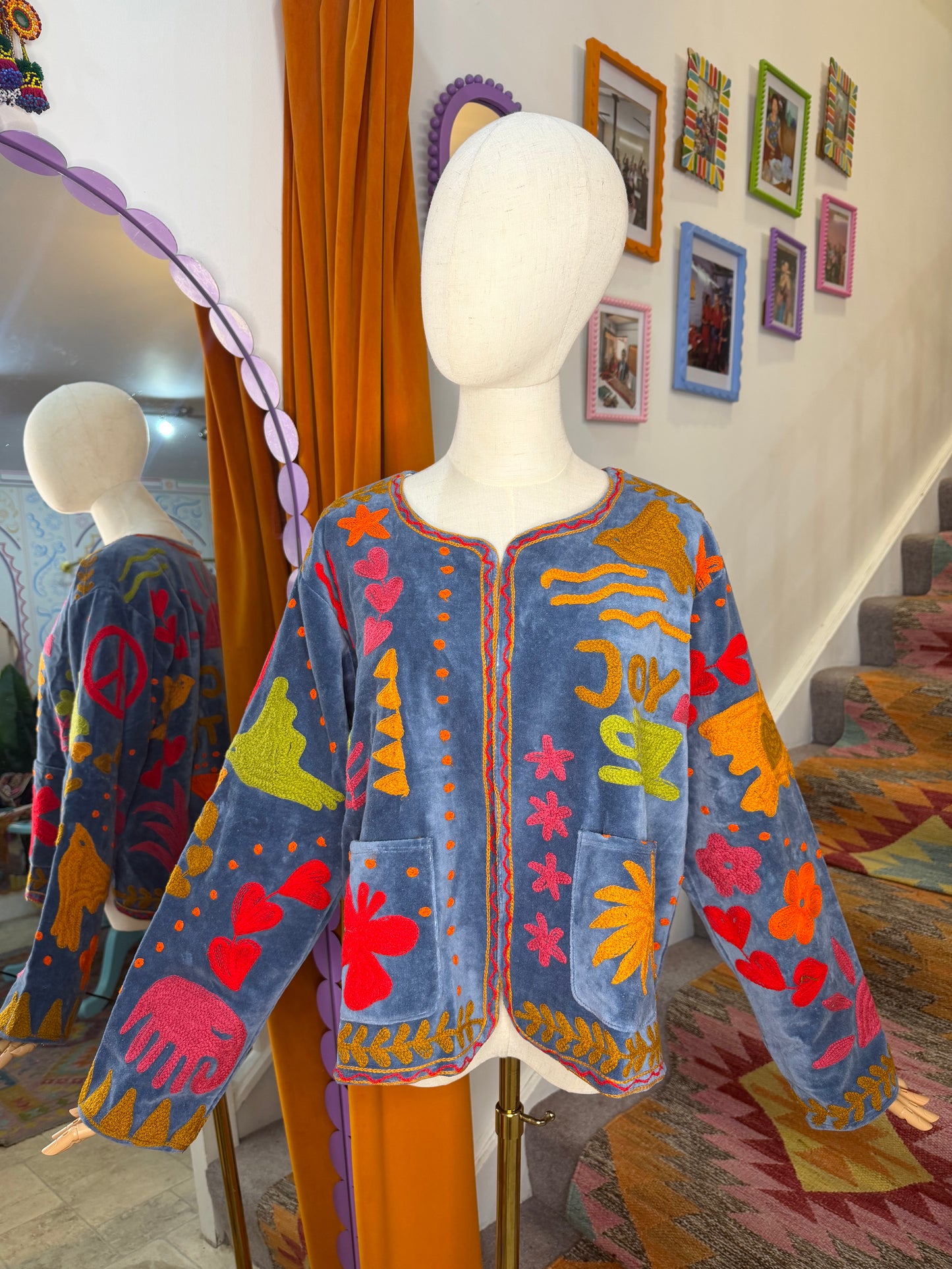 Joy Velvet Duster Jacket - 1