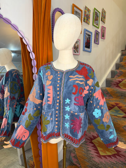 Joy Velvet Duster Jacket - 2