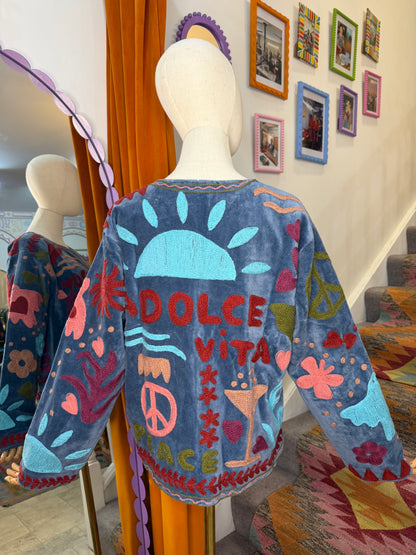 Joy Velvet Duster Jacket - 2