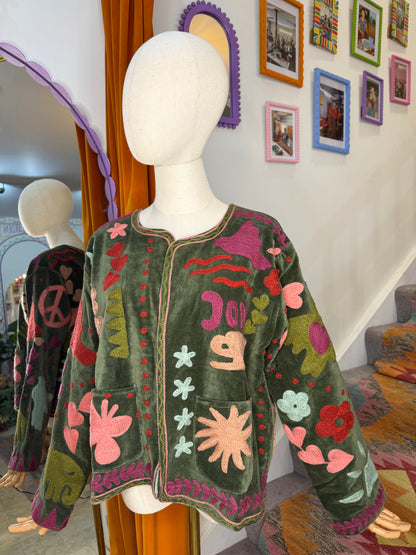 Joy Velvet Duster Jacket - 8