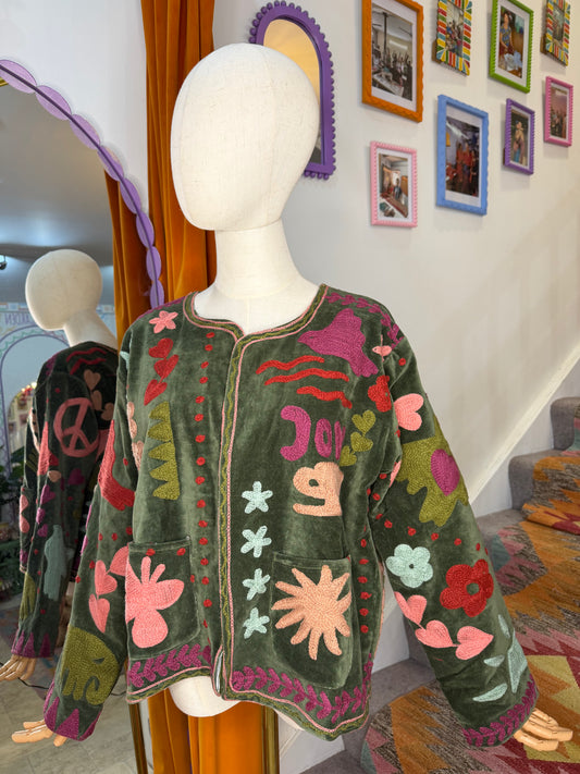 Joy Velvet Duster Jacket - 8