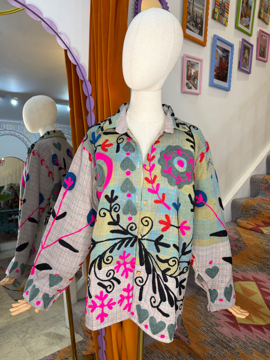 Suzani Kantha Shacket - 1