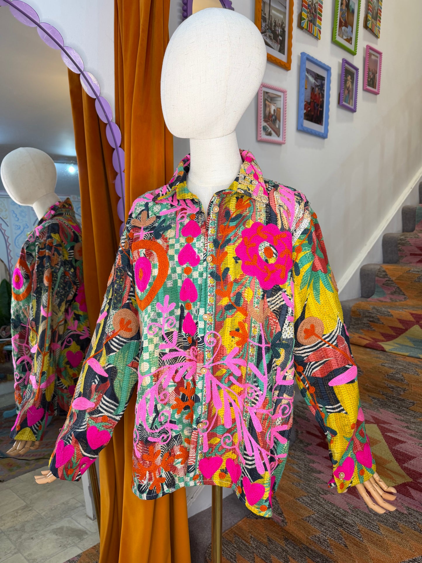 Suzani Kantha Shacket - 4