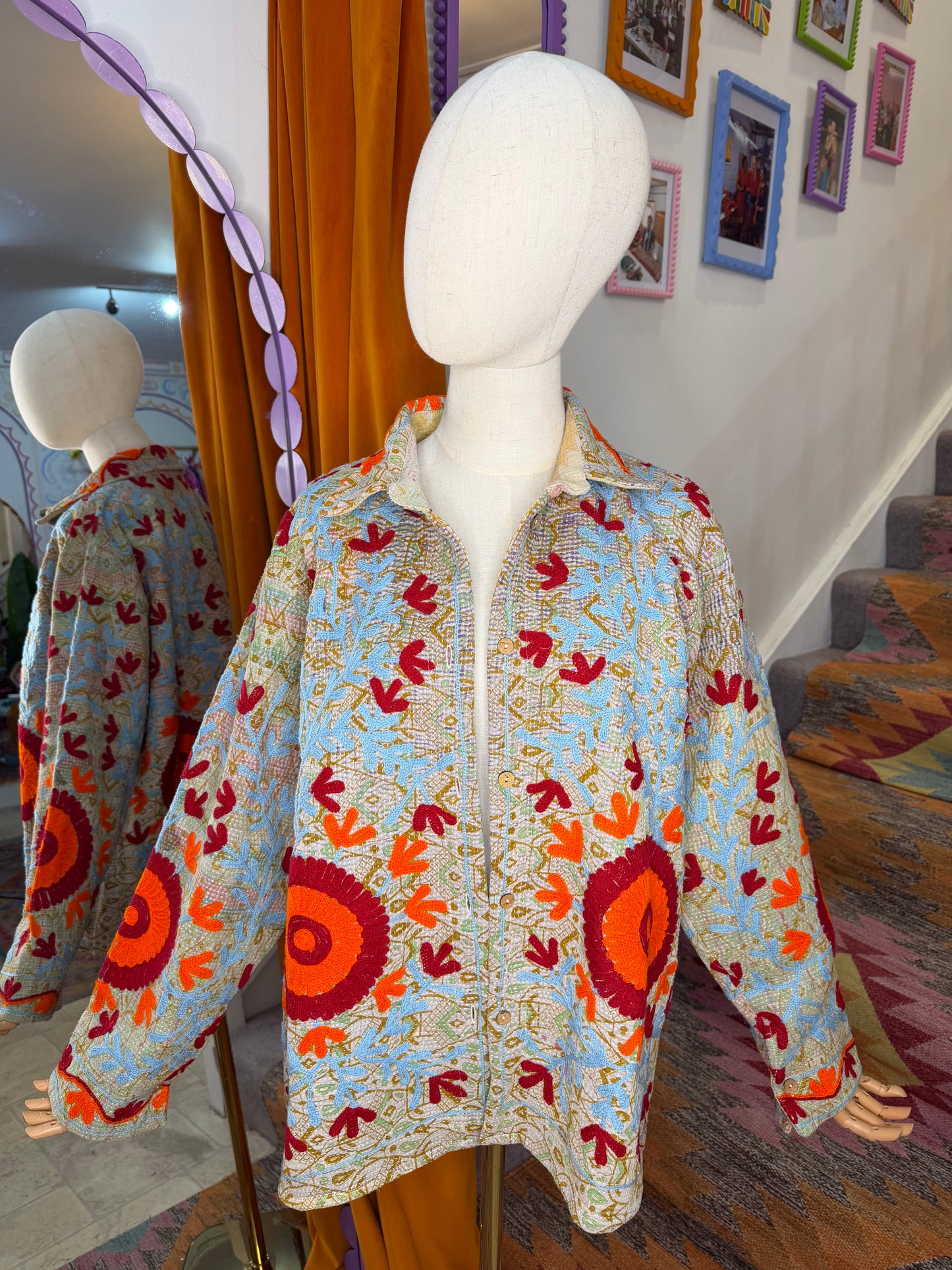 Suzani Kantha Shacket - 5